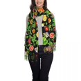 thumbnail image 3 of Colorful Fruit Print Scarf Women Green Leaves Head Scarves with Tassel Winter Popular Shawls and Wraps Warm Soft Custom Bufanda, 3 of 7