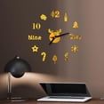 thumbnail image 3 of Home Office Wall Decor Diy Wall Clock 3D Mirror Surface Sticker Home Office Decor Clock, 3 of 3