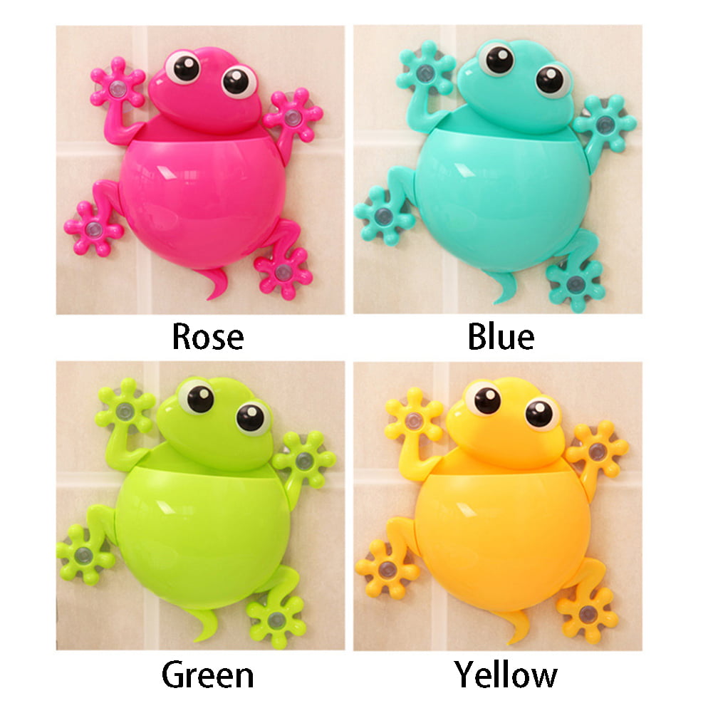 Cute Gecko Frog Wall Tooth Brush Holder Bathroom Suction Cup SALE ToothBrus H4Q1 