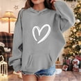 thumbnail image 2 of Zylarhe Girls Boys Sweatshirt Girls Hoodies & Sweatshirts Cute Graphic Long Sleeve Soft Sweatshirt for Kids - Stylish Pullover Top for Young Girls Grey 7-8 Years, 2 of 4