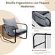 thumbnail image 5 of Silla Individual con Estructura Metálica y Cojines Suaves  Diseño de Salas Modernas, Oficina o Recámara  Perfecta como Sofá para Sala o Sala de Espera, 5 of 8