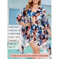 thumbnail image 5 of As Rose Rich Kimonos for Women Summer Swim Cover Up Kimono Cardigan, 2X, 5 of 9
