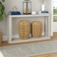 thumbnail image 2 of Evelyn&Zoe Modern/Contemporary 52" Wide Alder White Console Table, 2 of 5