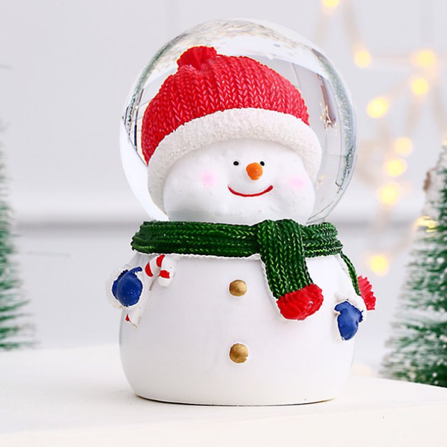 Christmas Ball, Resin Lighted Christmas Globe Decor Color Changing Light Glitter For Home Decoration Small Old Man,Large Old Man,Small Snowman,Large Snowman
