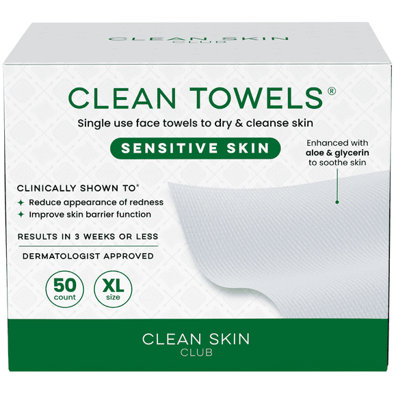 Clean Towels for Sensitive Skin - 50 Count