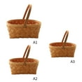 thumbnail image 7 of Clearance!!Storage Basket ,Fruit Basket, Bread Basket Organizer Multiple Sizes Picnic Basket Hand Woven Wood Chip, 7 of 7