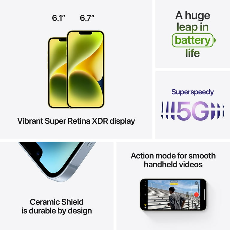 iPhone 14 128GB イエロー Refurbished iPhone 14 128GB - Yellow (Unlocked) - Apple