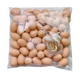 thumbnail image 2 of POINTERTECK 50Pcs Easter Eggs Plastic Fake Eggshell Simulation DIY Graffiti Egg Toy Kids Gift  without Rope  White, 2 of 10