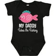 thumbnail image 3 of Inktastic My Daddy Takes Me Fishing Girls Girls Baby Bodysuit, 3 of 5
