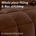thumbnail image 3 of HYLEORY All Season King Size Bed Comforter - Cooling Down Alternative Quilted Duvet Insert with Corner Tabs - Winter Warm - Machine Washable - Mocha Coffee, 3 of 15