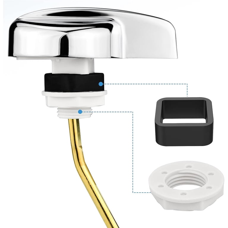 Toilet Handle Replacement Kit For Kohler – Side Mount Trip Lever, Polished Chrome, Universal Fit For Kohler Cimarron And Other Models, Complete With Hardware