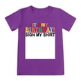 thumbnail image 2 of WOYY Toddler Boys Birthday Party T-Shirt Letter Print Short Sleeve T Shirt, Sizes 3-13, 2 of 4