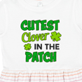 thumbnail image 4 of Inktastic Cutest Clover in the Patch with Four Leaf Clovers Girls Toddler Dress, 4 of 5