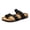 Black2, variant on Sandals Women Summer Casual Comfortable, Slide Flip Flops Slip Ons With Unslip Rubber Outsole And Suede Upper, 8