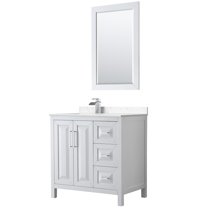 Wyndham Collection Wcv252536s-Left-Vca-M24 Daria 36" Free Standing Single Basin Vanity Set