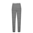 thumbnail image 4 of Xixinqiwan Women's Joggers Pants Striped Running Tapered Sweatpants Stretch Drawstring Elastic Waist with Pockets Casual Long Trousers, 4 of 5