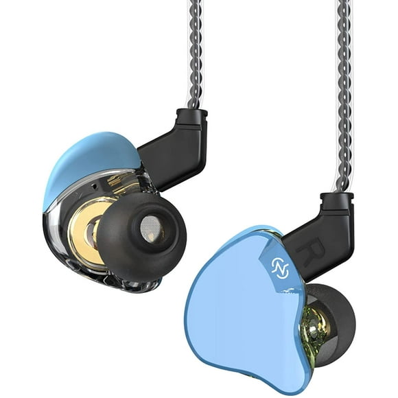 CCZ Wired Earbuds 1DD+1BA Hybrid Bass in Ear Monitor, HiFi Headphone Noise-Isolating Earphone for Drummer