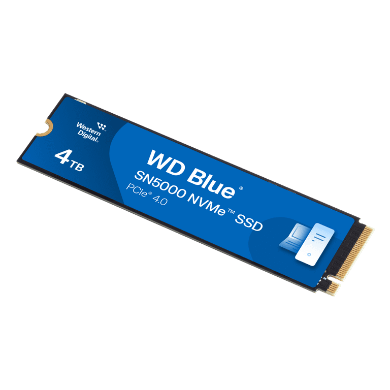 Western Digital 4TB WD Blue SN5000 NVMe SSD, PCIe Gen 4.0, up to 5,500 MB/s Read Speeds Internal Solid State Drive (SSD) WDS400T4B0E Western Digital 4TB WD Blue SN5000 NVMe SSD, PCIe Gen 4.0, up to 5,500 MB/s Read Speeds Internal Solid State Drive (SSD) WDS400T4B0E