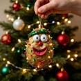 thumbnail image 6 of Funny Potato Character 2D Acrylic Christmas Ornament, Cute Vegetable Hanging Pendant for Christmas Tree, Car, Wall Window Holiday Home Decor, Novelty Xmas Gift, 6 of 7