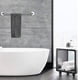 thumbnail image 3 of Toalleros ajustables, barra de toalla Essentials para baño, montaje en pared con montaje oculto, acero inoxidable resistente a la corrosión y al óxido, acabado mate de 16,3 a 28,3 pulgadas, 3 of 6