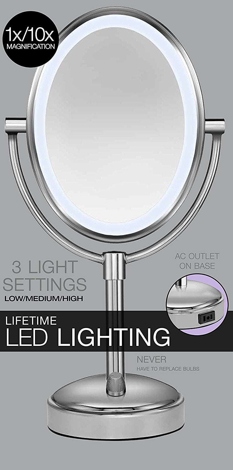 Conair Variable Lighted 1x 10x Mirror