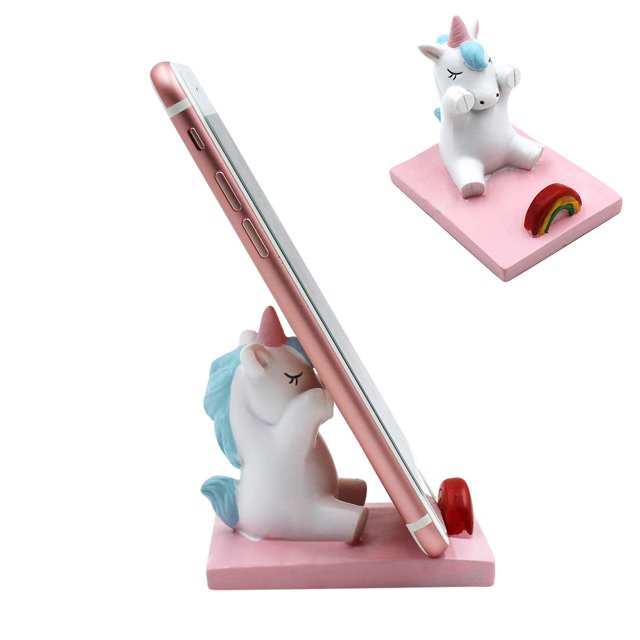Soporte para teléfono móvil Amamcy Cute Unicorn para todos los teléfonos
