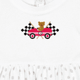 thumbnail image 4 of Inktastic Race Car Racing Bear Animal Girls Baby Dress, 4 of 5