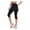 Black #1, variant on Womens UPF 50+ Yoga Skirted Capri Leggings Golf Tennis Pants with Skirt for Running Workout Active Black 2XL