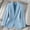 Blue, variant on Fall Winter Women's Tweed Blazer Jacket-Plaid Fully Lined Fashion Business Casual Lapel Elegant Coat Pockets