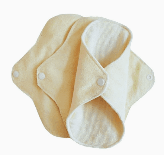 6-Pack Reusable Organic Cotton Panty Liners – 7.1" Washable Breathable Cloth Pads for Daily Use, Light Flow, Postpartum or Bladder Leaks