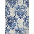thumbnail image 3 of Nourison Whimsicle Bohemian Floral Ivory Navy 6' x 9' Area Rug, (6' x 9'), 3 of 9