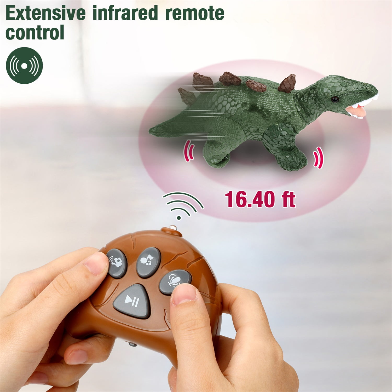 CIPACHO Walking Dinosaur Kids Learning Educational Toy, RC Dinosaur Robot Toy with Remote Control for Boys and Girls, Green CIPACHO Walking Dinosaur Kids Learning Educational Toy, RC Dinosaur Robot Toy with Remote Control for Boys and Girls, Green