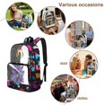 thumbnail image 5 of Whosucclay Colorful Dinosaur Clear Backpack for Boys Girls, 17 Inch Transparent Bookbag Kindergarten Elementary with Large Capacity Lightweight, 5 of 10