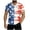 Pink, variant on Men's 4Th of July Shirt Short Sleeve Big and Tall Shirts for Men Patriotic USA Star Flag Print V Neck Tshirts