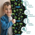 thumbnail image 3 of Blackout Kids Curtains,Black Cartoon Crocodiles Leaves Pattern Childrens Insulated Curtains Set Of 2,Bedroom Essentials,Toddler Room Decor 42"x54", 3 of 5