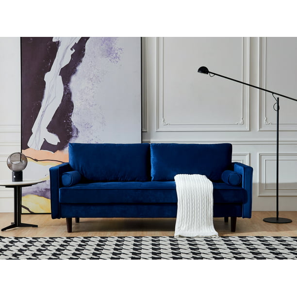 Mid Century Modern Velvet Fabric Bench, How To Get Ink Out Of Velvet Sofa