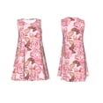 thumbnail image 7 of Lsque Rose Flowers Pattern Summer Dresses for Women – Sleeveless T-Shirt Swing Sundress, Perfect for the Beach and Casual Days, 7 of 7
