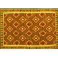 thumbnail image 1 of Ahgly Company Machine Washable Indoor Rectangle Oriental Yellow Traditional Area Rugs, 5' x 8', 1 of 4