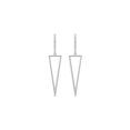 thumbnail image 2 of ARAIYA FINE JEWELRY 10K White Gold Round Diamond Dangle Earrings (1/10 cttw, I2-I3 Clarity, I-J Color), 2 of 6