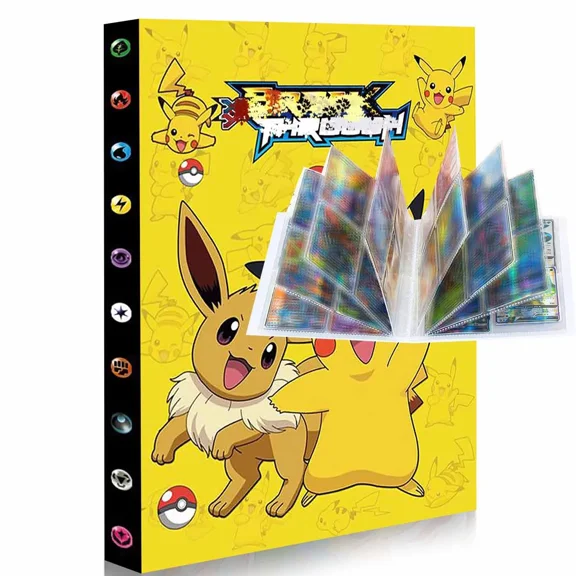 Trading Card Binder 4 Pockets, Collection Card Album for MTG Cards / Baseball Cards / Football Cards / Play Cards, 30 pages holds to 240 cards(MM9)