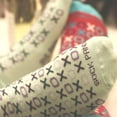 thumbnail image 3 of Hugs and Kisses (xoxo) Love Patterned Office Socks, 3 of 10