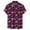 Pink, variant on Hpapadks Mens Summer Shirts Short Sleeve Print Blouse Lapel Button Down Beach Mens Dress Shirts Blue L