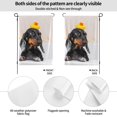 thumbnail image 2 of Easygdp Dachshund Sitting in Bathtub Garden Flag Yard Flag Welcome Flag, Double-Sided, Weather Resistant for Outdoor Decor - 12.5"x18", 2 of 9