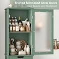 thumbnail image 3 of Homfa Narrow Kitchen Pantry Storage Cabinet, 67" Slim Pantry Cabinet with Drawer and Door, Space-Saving Freestanding Storage Cabinet for Small Place, Green, 3 of 7
