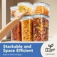 thumbnail image 5 of Asnews 24 PCS Airtight Food Storage Containers with Lids, Kitchen Storage Container for Cereal, Dry Food, Flour and Sugar, BPA-Free, Includes 24 Labels, 5 of 10