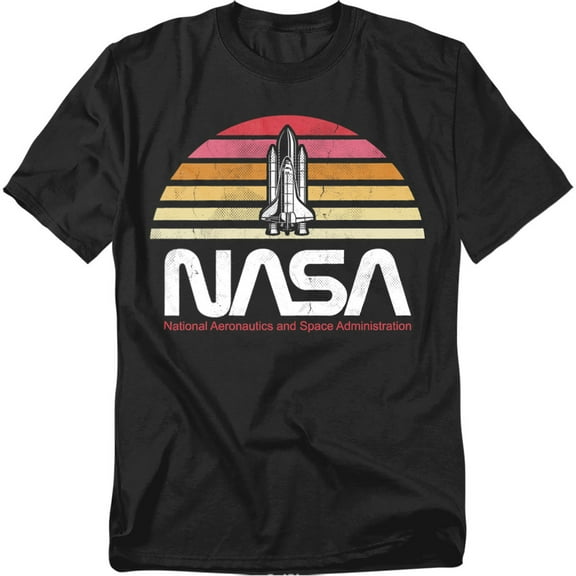 NASA T-Shirt Sunset Black Unisex Graphic Tee for Men & Women