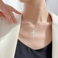 thumbnail image 5 of Cross Necklace Sterling Silver Cross Pendant Religious Jewellery Gifts for Women Men, 5 of 10