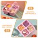thumbnail image 3 of Plato de frutas secas para el hogar, caja para servir aperitivos de rejilla múltiple, bandeja versátil para Catering de alimentos con tapa transparente, 3 uds., 3 of 5