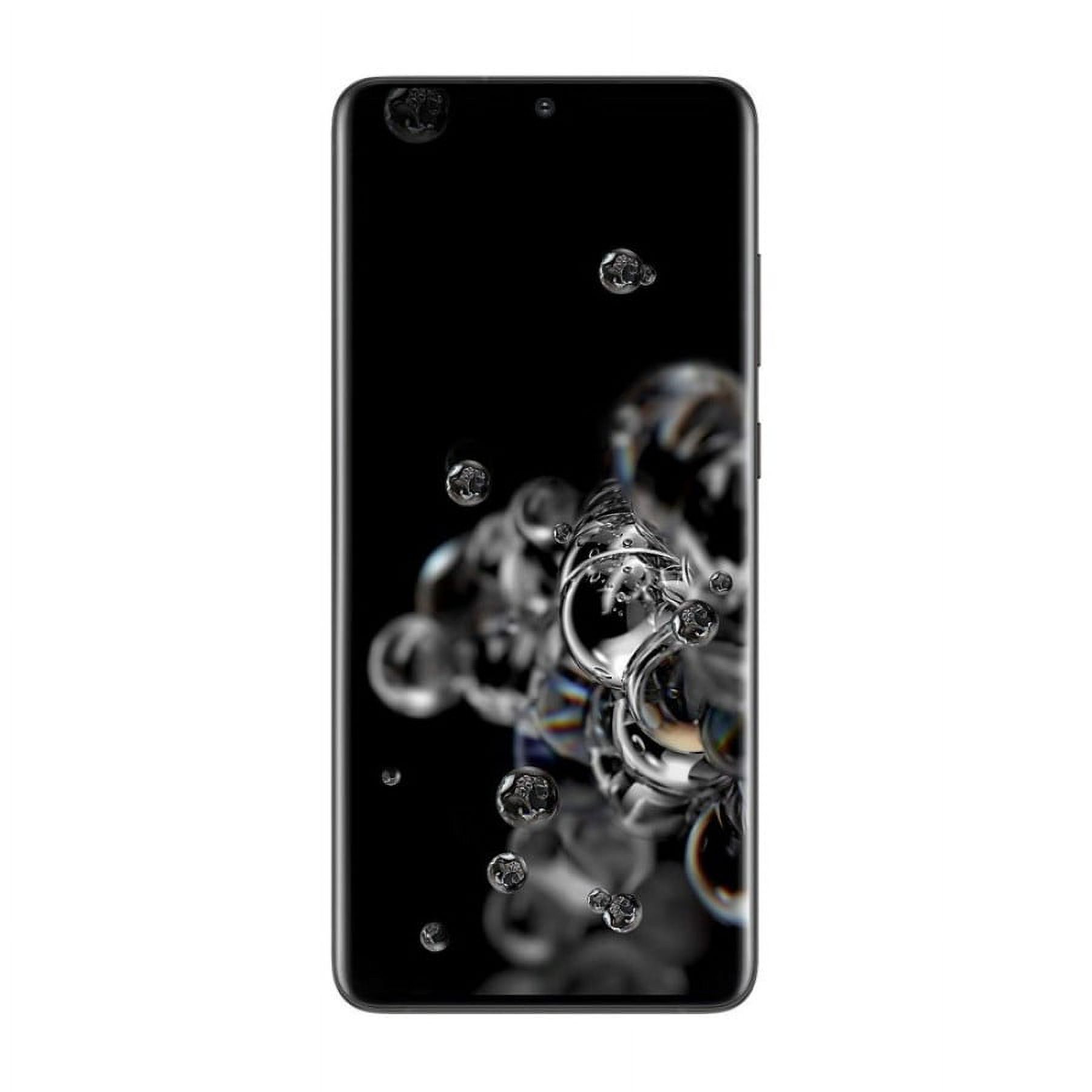Restored Samsung Galaxy S20 Ultra 5G 128GB ROM 12GB RAM G988 6.9" Unlocked Smartphone - Cosmic Black (Refurbished)