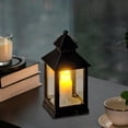 thumbnail image 6 of Mini Square LED Lantern Night Light, Flameless Candle Vintage Table Lamp for Indoor Wedding Holiday Home Decor, 6 of 9